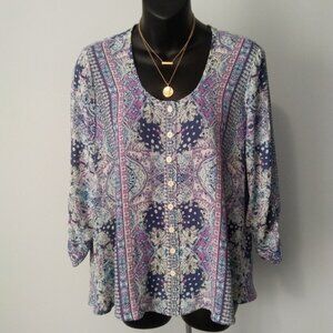 StyleCo   Boho Swing Blouse